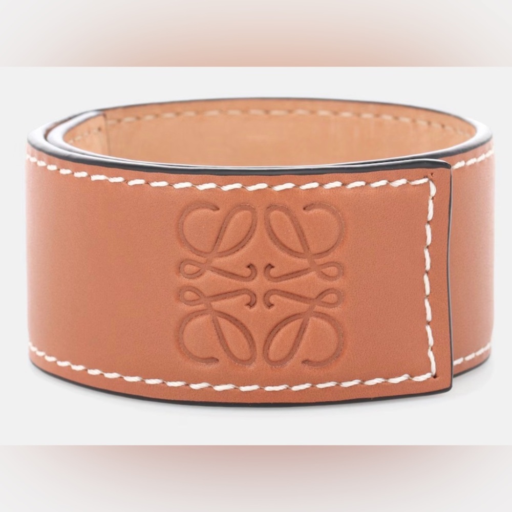 Loewe Anagram leather bracelet